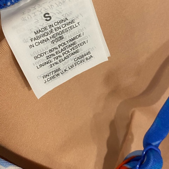 J. Crew Floral Tropical Print Bikini Top - Picture 3 of 6